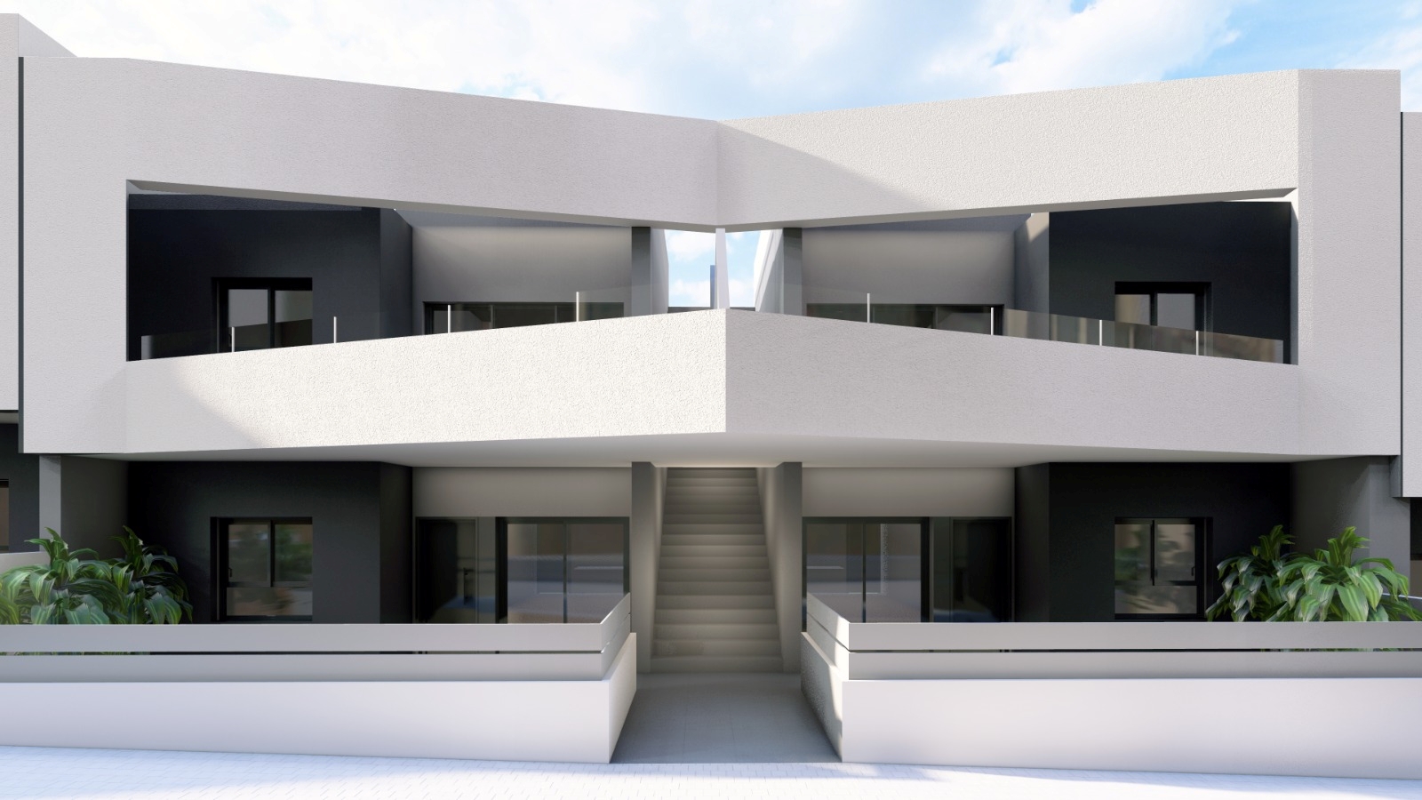 Moderní novostavba bungalovů v San Miguel de Salinas se 3 společnými bazény.